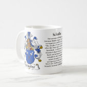 Schafer Familien-Wappen Tasse (Vorderseite Links)