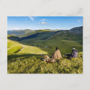 Schäfer in den rumänischen Karpaten Postkarte