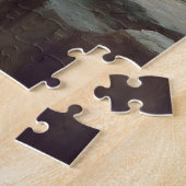 Schäfer jagt ein verlorenes Lamm auf einer Bergkli Puzzle (Seite)