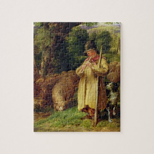 Schäfer-Junge, 1831 (Öl auf Platte) Puzzle (Vertikal)