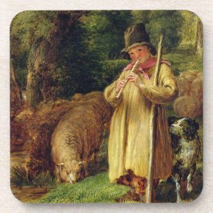 Schäfer-Junge, 1831 (Öl auf Platte) Untersetzer