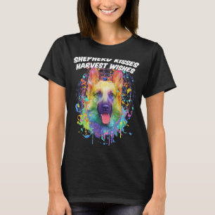 Schäfer küsst Erntewünsche Deutscher Schäferhund A T-Shirt