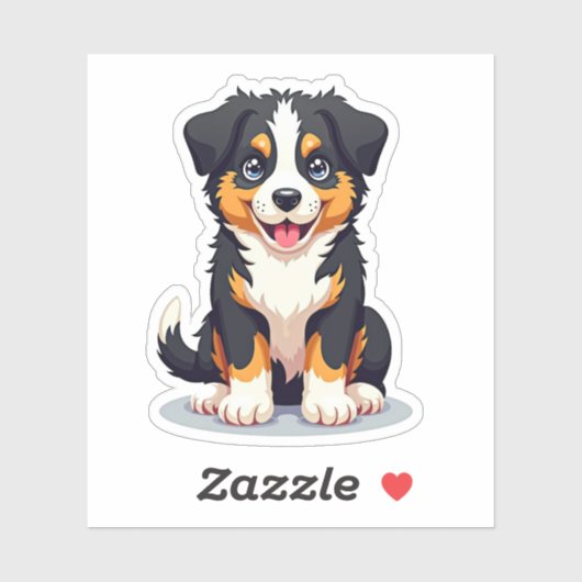 Schäfer, leichtgläubig, 3D Whimsy, Klein Aufkleber (Blatt)