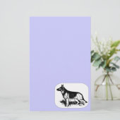 Schäfer-Profil Briefpapier (Stehend Vorderseite)