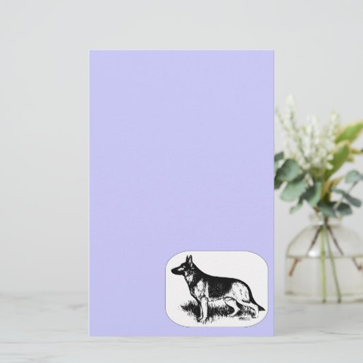 Schäfer-Profil Briefpapier (Stehend Vorderseite)