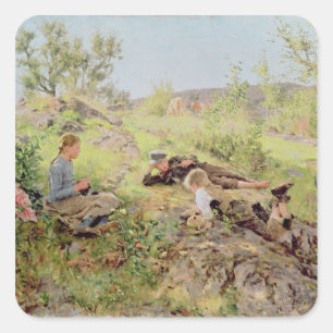 Schäfer, Tatoy, 1883 Quadratischer Aufkleber