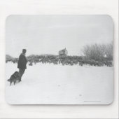Schäfer und Hund am Schaflager Mousepad (Vorne)