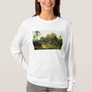 Schäfer und Shepherdess in einer deutschen T-Shirt