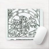 Schäfer unter Sun, Mond und Sternen Mousepad (Mit Mouse)