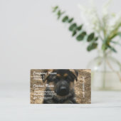 Schäfer-Welpen-Visitenkarten Visitenkarte (Stehend Vorderseite)