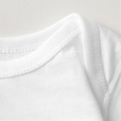 Schäferfarbe Baby Strampler (Detail - Hals/Nacken (in Weiß))