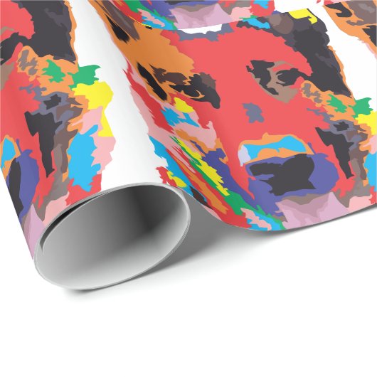 Schäferfarbe Geschenkpapier (Rolleneckpunkt)