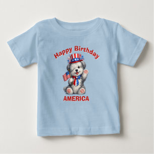 Schäferhund (2aj) Patriotisches Kinder-T-Shirt Baby T-shirt
