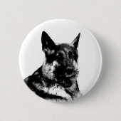 Schäferhund-Abzeichen Button (Vorderseite)