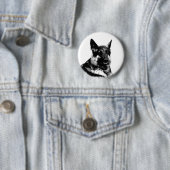 Schäferhund-Abzeichen Button (Beispiel)