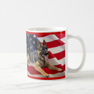 Schäferhund-Amerikaner-Tasse Kaffeetasse