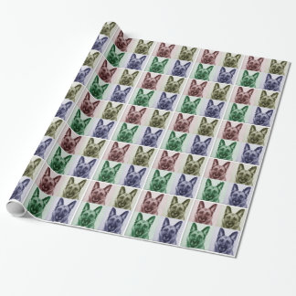 Schäferhund-Anlass-Verpackungs-Papier Geschenkpapier