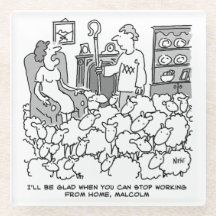 Schäferhund arbeitet von Zuhause mit Schafen. Funn