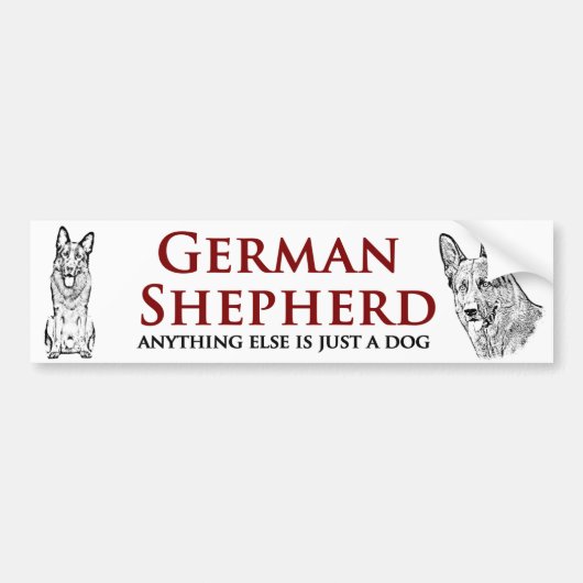 Schäferhund - Autoaufkleber (Vorne)