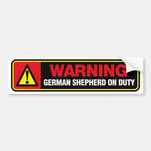 Schäferhund-Autoaufkleber Autoaufkleber (Vorne)