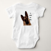 Schäferhund Baby Strampler (Rückseite)