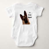 Schäferhund Baby Strampler (Rückseite)