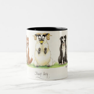 "Schäferhund-" Becher Zweifarbige Tasse