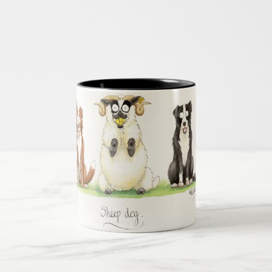"Schäferhund-" Becher Zweifarbige Tasse (Mittel)