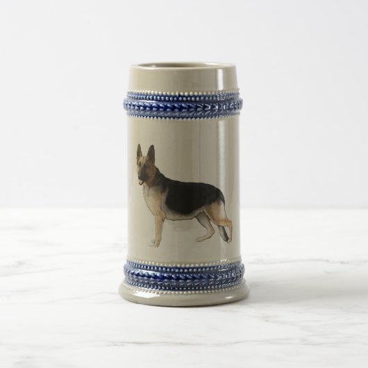 Schäferhund-Bier Stein Bierglas (Mittel)