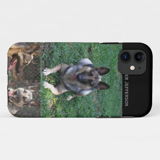 Schäferhund: Bild-Collage Case-Mate iPhone Hülle (Rückseite (Horizontal))