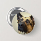 Schäferhund-Bild-runder Knopf Button (Vorne & Hinten)