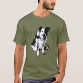 Schäferhund, Border-Collie T-Shirt (Vorderseite)