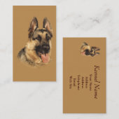 Schäferhund-Brüter-Visitenkarte Visitenkarte (Vorne/Hinten)