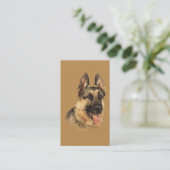 Schäferhund-Brüter-Visitenkarte Visitenkarte (Stehend Vorderseite)