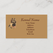 Schäferhund-Brüter-Visitenkarte Visitenkarte (Rückseite)