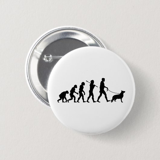 Schäferhund Button (Vorne & Hinten)