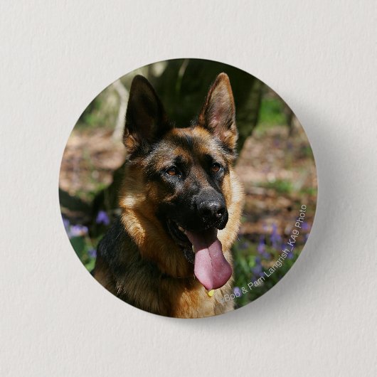 Schäferhund Button (Vorderseite)