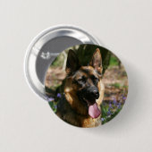 Schäferhund Button (Vorne & Hinten)