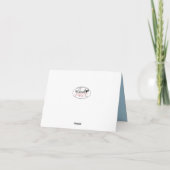 Schäferhund danken Ihnen Dankeskarte (Rückseite)