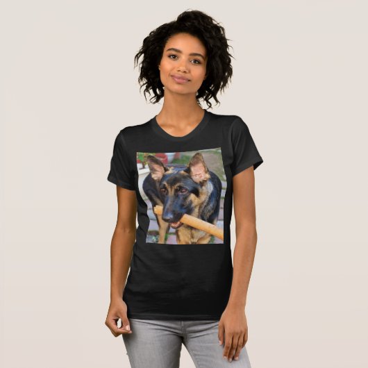 Schäferhund durch Shirley Taylor T-Shirt (Vorne ganz)
