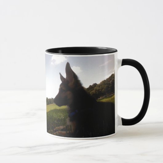 Schäferhund-Enkelkind-Tasse Tasse (Rechts)