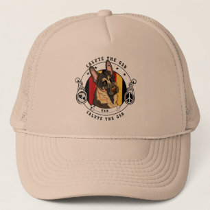 Schäferhund-Entwurfs-Hut Truckerkappe