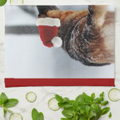 Schäferhund-Feiertag Geschirrtuch (Gefaltet)