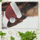 Schäferhund-Feiertag Handtuch (Gefaltet)