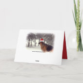 Schäferhund-Feiertags-Gruß Feiertagskarte (Rückseite)