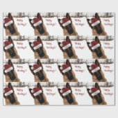 Schäferhund-Feiertags-Packpapier Geschenkpapier (Flach)