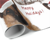 Schäferhund-Feiertags-Packpapier Geschenkpapier (Rolleneckpunkt)