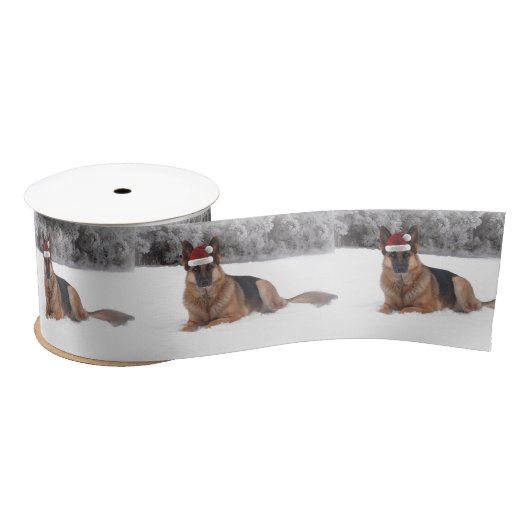Schäferhund-Feiertags-Satin-Band Satinband (Spule)