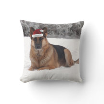 Schäferhund-Feiertags-Wurfs-Kissen