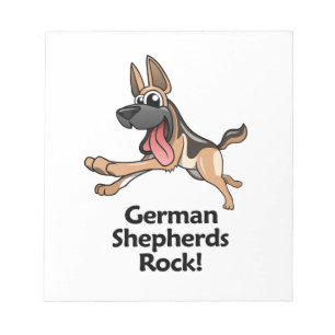 Schäferhund-Felsen! Notizblock